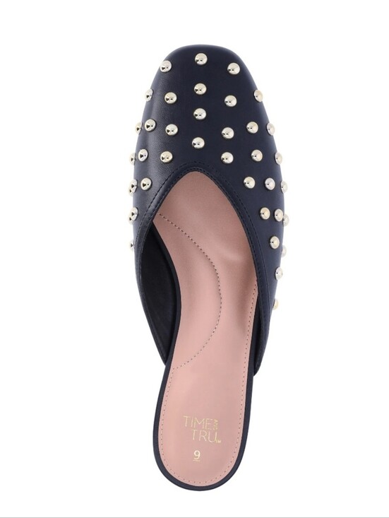 Time and Tru Shoes - Time and Tru Women's Studded Mules